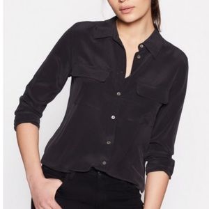 Equipment Slim Signature Silk Shirt (Teal)